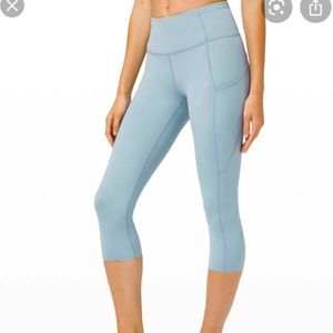 NWOT Lululemon Fast and Free Crop II 19"